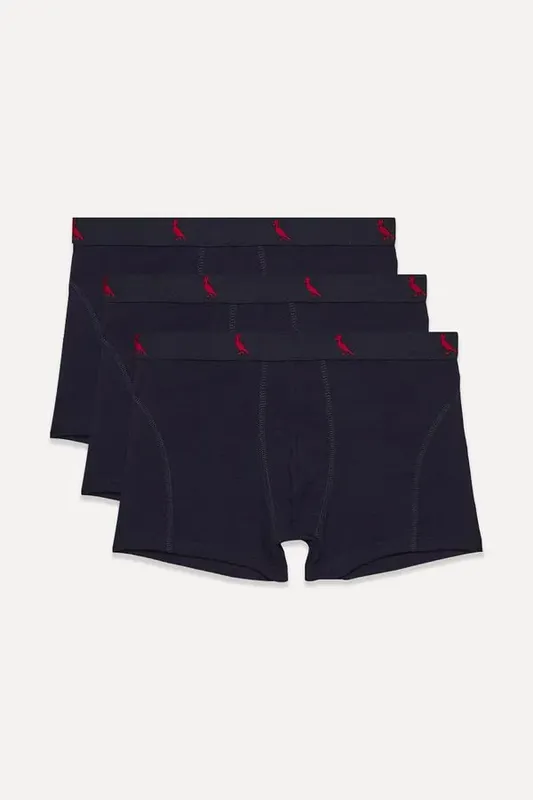 Kit 3 Cuecas Boxer Algodão Reserva Preto - Ggg