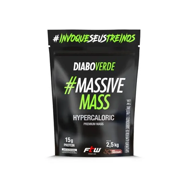 Massive Mass Hypercaloric Chocolate Diabo Verde 2,5kg