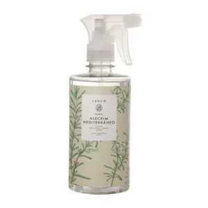 Água Perfumada para Tecidos e Ambientes Alecrim Mediterrâneo 500ml Arabesc Verde Floral Aromático L'envie Água Perfumada Alecrim Mediterrâneo 500ml Arabesc para Tecidos e Ambientes L'envie