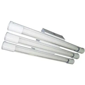 Luminária tubular com reator para 3 lâmpadas fluorescentes 40W branca Tualux