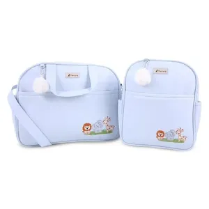 Kit Bolsa Maternidade MappYng Safari 2 Peças Azul (MP)