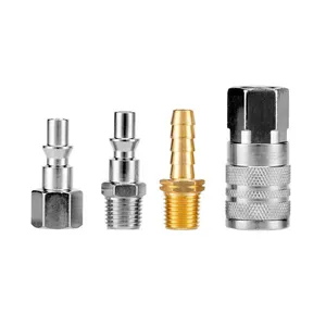 Jogo de Acessórios Pneumáticos Rosca 1/4" NPT 4 Peças Stels Jogo de Acessórios Pneumáticos Encaixe Rápido e Rosca 1/4" NPT 4 Peças