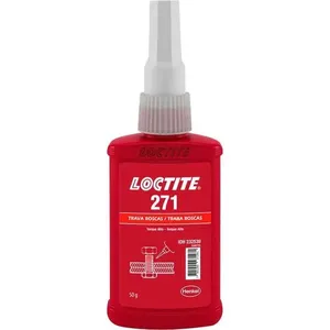 Adesivo Anaeróbico para Travamento de Rosca 271 50g Alta Resistência Permanente Vermelho Loctite Adesivo Anaeróbico para Travamento 271 Vedação Permanente Vermelho Loctite