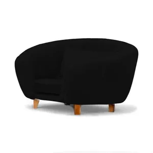 Caminha Mini Poltrona para Pets Loja Sheep Bela para Cães e Gatos Veludo Preto 43x65x62cm com Almofadinha Caminha Mini Poltrona para Pets Loja Sheep Bela para Cães e Gatos Veludo Preto 43x65x62cm