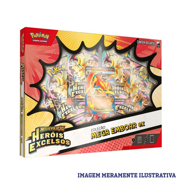 Box Pokémon ME02.5 Coleção Mega Emboar EX