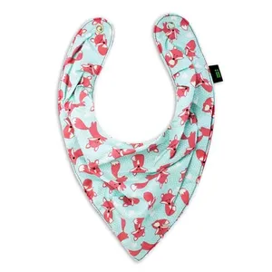 Babador Bandana - Raposa Rosa - Poliéster - Gumii