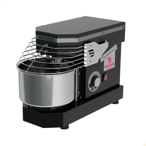 Amassadeira Industrial Espiral Braesi Aes-03 Bivolt 3kg 10 Velocidade Preta B18881