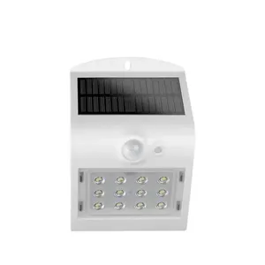 Arandela LED Sunshine Solar AS2 com Sensor de Presença, Autonomia Até 12H e 2 Modos de Operação Preto Taschibra Arandela LED Sunshine AS2 3W com Sensor de Presença e Autonomia Até 12H Preto Taschibra