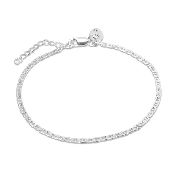 Pulseira Dewey de Prata 925 Prata Ajustável