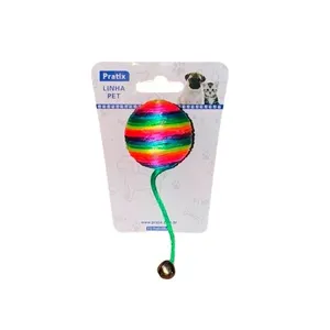 Brinquedo Para Gato Pratix Bolinha Com Guizo Colorido (MP)