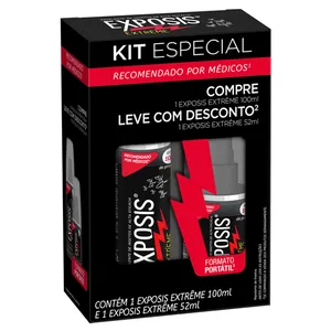 Kit Exposis Extreme Repelente 100ml + 52ml Spray