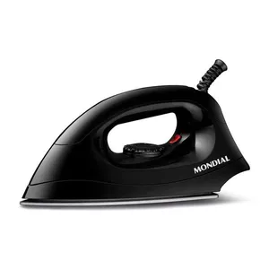 Ferro de Passar a Seco Mondial FSN-55-B com Base em Alumínio Polido – Preto preto / 110