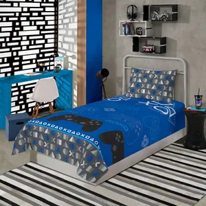 Jogo De Lençol Solteiro Infantil Playstation Menino Personagem
