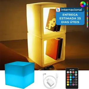 Luminária Mr.Go Decorativo Quadrado 40cm Branco A-MBI