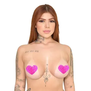 Tapa Sexo em Formato de Coração com Brilho Êxtase