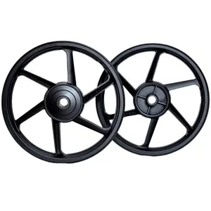 Aro Liga Leve BHD Titan 150 ES/KS 2004 A 2013 / Start 160 Freio A Tambor Mod 6 Pontas Preto (MP)