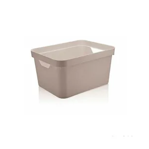 Caixa organizadora Cube 32L grande bege OU