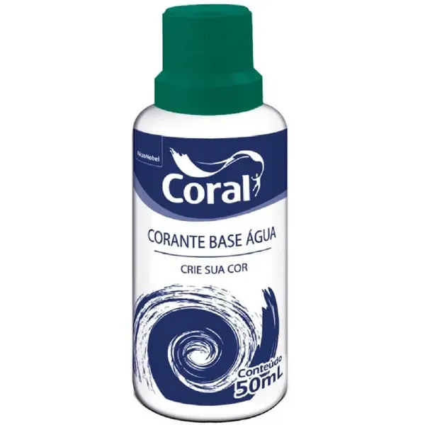 Corante Líquido à Base de Água 50ml Verde - 5202608 - CORAL