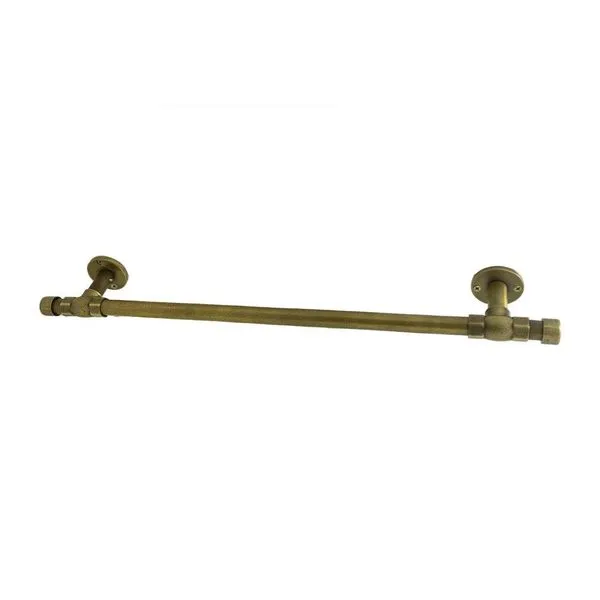 Acessório Industrial Rustico Banheiro Lavatório Toalheiro Porta Toalha Barra Dourado Ouro Velho