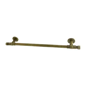 Acessório Industrial Rustico Banheiro Lavatório Toalheiro Porta Toalha Barra Dourado Ouro Velho