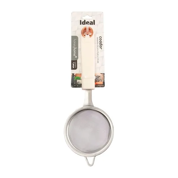 Coador/peneira Ideal Perfect Home Plástico PP e Inox 26x9x3,5cm LM4030IDE - honeyhome