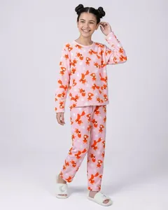 Pijama Longo Ultrasoft Juvenil Estampa Raposas Rosa 14