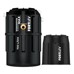 Kit Biodigestor 700L/Dia Fortlev + Leito de Secagem Fortlev
