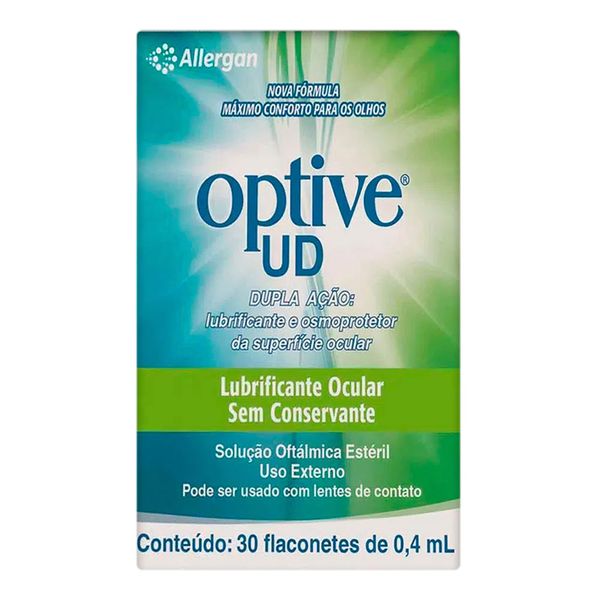 Colírio Lubrificante e Osmoprotetor Optive UD 30 Flaconetes