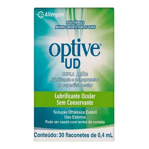 Colírio Lubrificante e Osmoprotetor Optive UD 30 Flaconetes