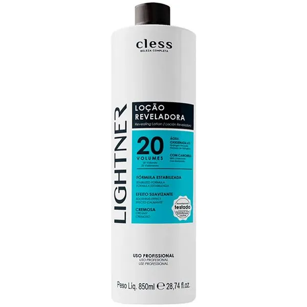 Água Oxigenada Cless Lightner 20 volumes 850ml