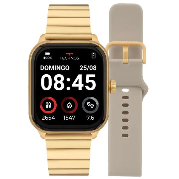 Smartwatch Technos Connect Max Pro Dourado - TMAXPAD/9D TMAXPAD/9D
