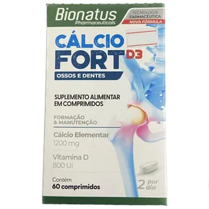 Cálcio Fort 600mg + D 200 UI - 60 Comprimidos