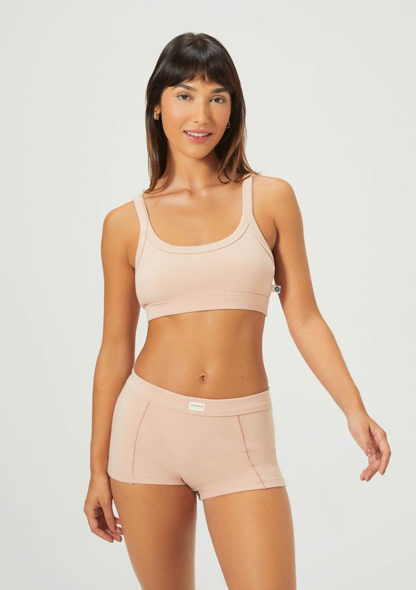 Calcinha Boyshorts Em Ribana - Rosa P