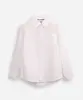 camisa de algodão infantil com martingale branca 10