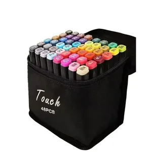 Marcador Leonora Dual Tip Profissional E Artistico 48 Cores (MP)