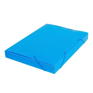 Pasta Escolar com Elástico 35mm Novaonda Plástico Azul 020309 - Polibrás