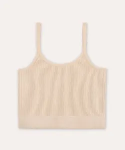 cropped de tricot juvenil alça fina - off white 14