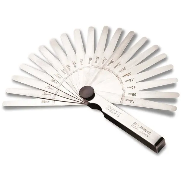 Cálibre de folga 0,05 mm a 1,00 mm com 13 lâminas 100 mm 76 MTS - STARRET