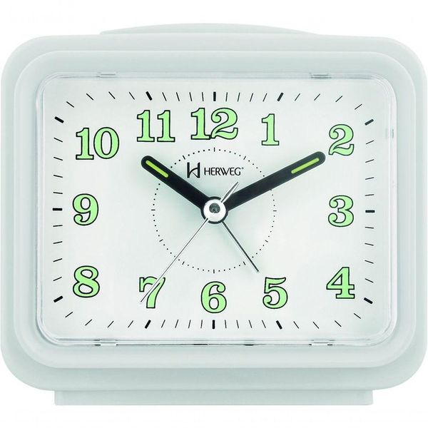 Relógio Despertador Branco Dois Alarme Super Alto Pilha Branco - Branco