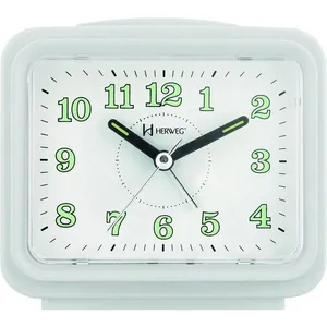 Relógio Despertador Branco Dois Alarme Super Alto Pilha Branco - Branco