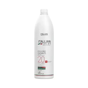 Emulsão Oxidante Itallian Color 20 Volumes 1L Emulsão Oxidante Itallian 20 Volume 1000ml