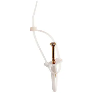 Bucha Plástica 8mm com Abraçadeira 4,5x200mm Cartela 6 Peças Buc797 Foxmix Bucha Plástica 8mm Co