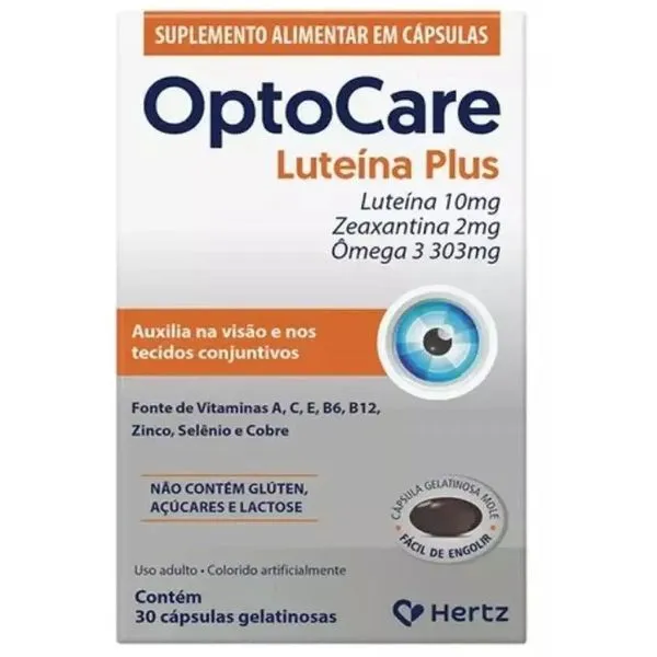 Optocare Luteína Plus 30 Cápsulas Gelatinosas Hertz