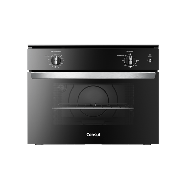 Forno de Embutir Elétrico 47 Litros Consul Preto com Timer e Função Gratinar COB47BE - 110v