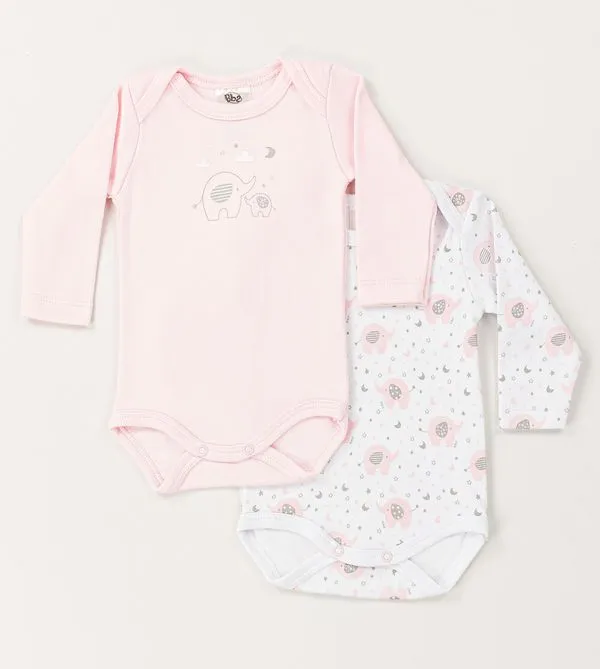 Kit Body Elefante Rosa com 2 Unidades Rosa - GG