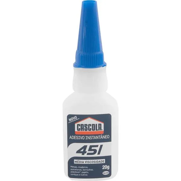 ADESIVO INSTANTANEO 451 20G USO GERAL 3014044 CASCOLA