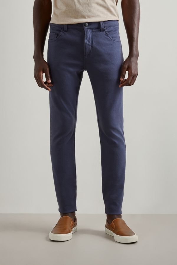 Calça Moletom 5 Pockets Elastano Marinho - 40