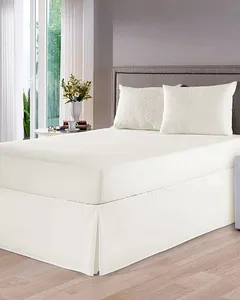 Saia Para Cama Solteiro Casanova Micropercal Com Viés Branca UN