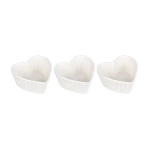 Conjunto Com 03 Petisqueiras De Porcelana Pcln-081 - Haüskraft