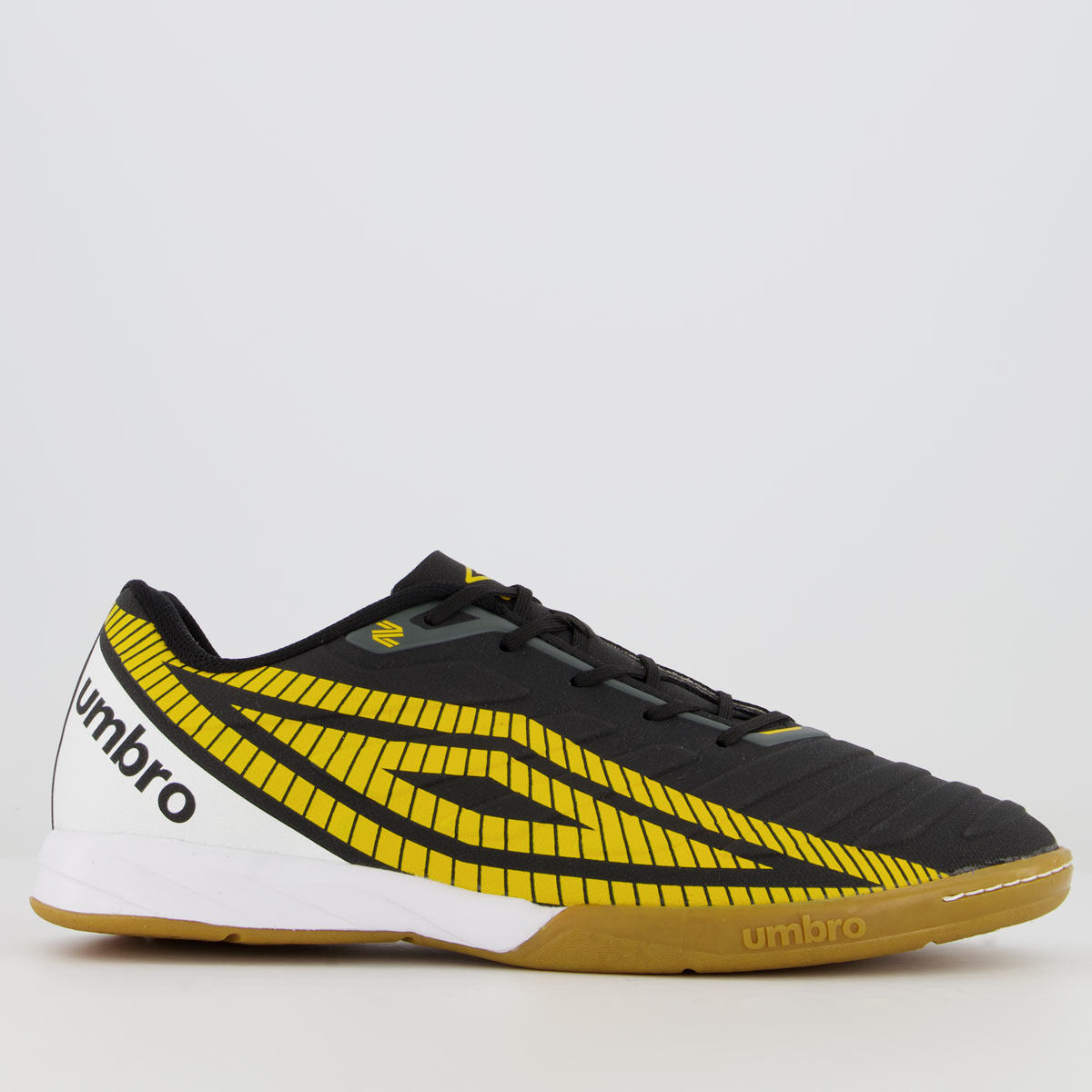 Chuteira Umbro Sala Z Club Futsal Preta e Amarela